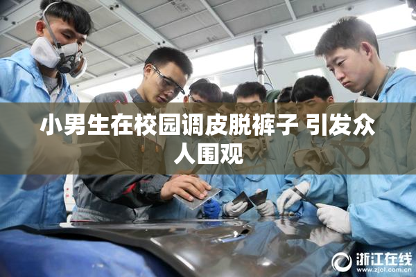 小男生在校园调皮脱裤子 引发众人围观