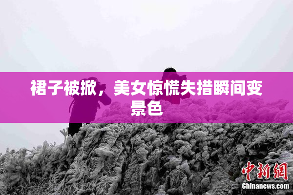 裙子被掀，美女惊慌失措瞬间变景色