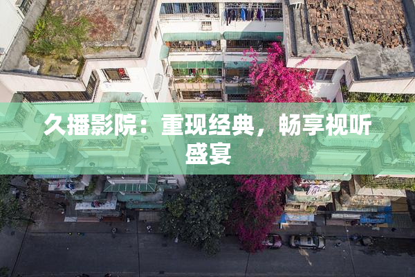 久播影院：重现经典，畅享视听盛宴