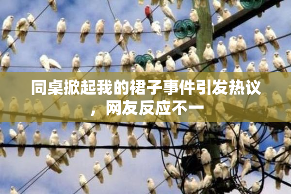 同桌掀起我的裙子事件引发热议，网友反应不一