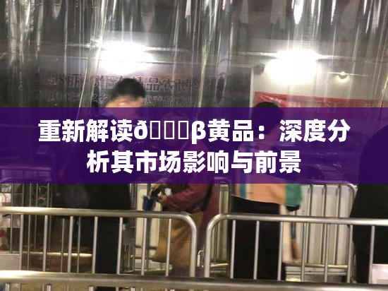 重新解读🔞β黄品：深度分析其市场影响与前景