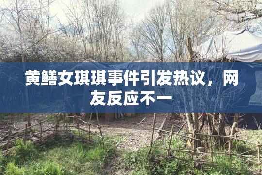 黄鳝女琪琪事件引发热议，网友反应不一