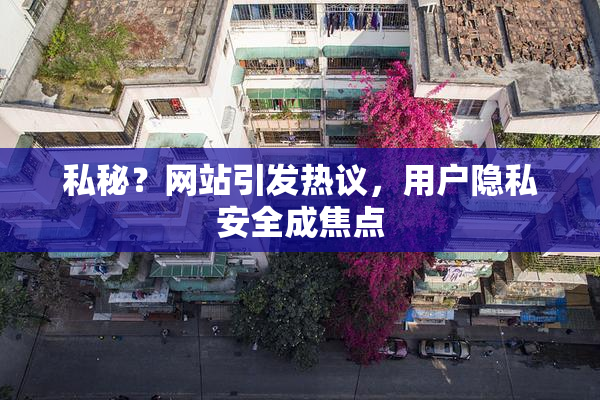 私秘？网站引发热议，用户隐私安全成焦点
