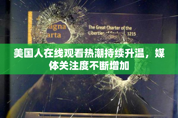 美国人在线观看热潮持续升温，媒体关注度不断增加