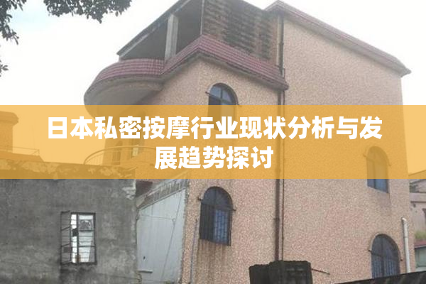 日本私密按摩行业现状分析与发展趋势探讨
