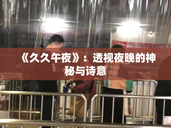 《久久午夜》：透视夜晚的神秘与诗意
