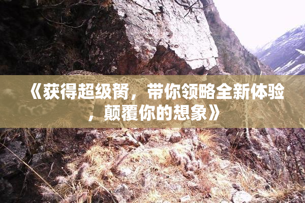 《获得超级胬，带你领略全新体验，颠覆你的想象》