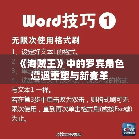 《海贼王》中的罗宾角色遭遇重塑与新变革