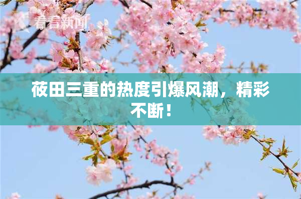 莜田三重的热度引爆风潮，精彩不断！