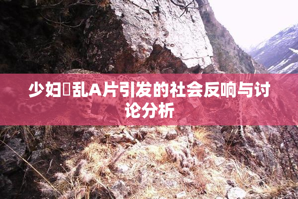 少妇婬乱A片引发的社会反响与讨论分析