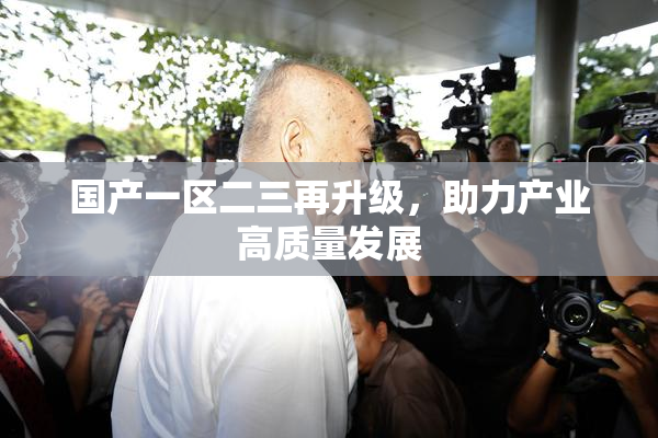 国产一区二三再升级，助力产业高质量发展