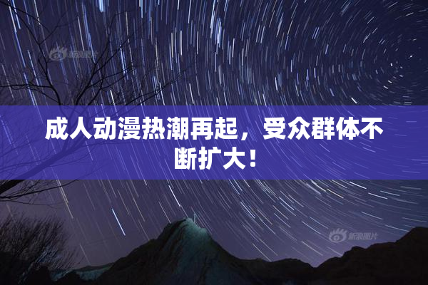 成人动漫热潮再起，受众群体不断扩大！