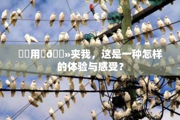 妺妺用‌🐻夹我，这是一种怎样的体验与感受？