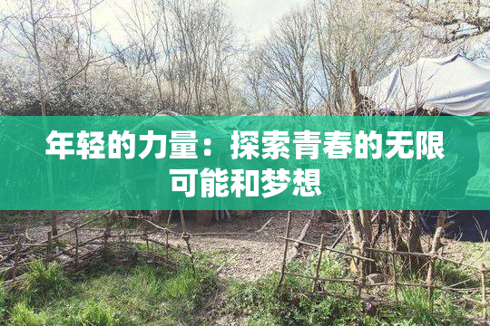 年轻的力量：探索青春的无限可能和梦想